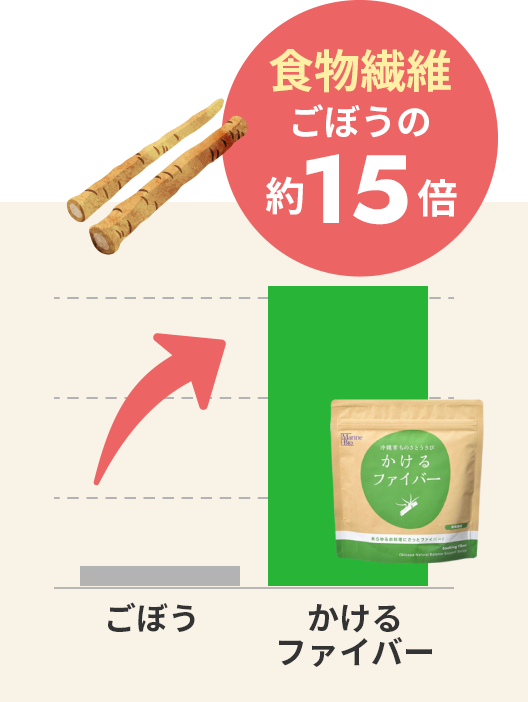 ������t�@�C�o�[�̐H���@�ۂ͂��ڂ��̖�15�{