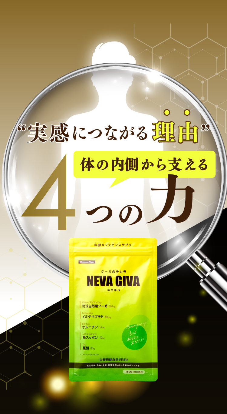 実感につながる理由。体の内側から支える4つの力